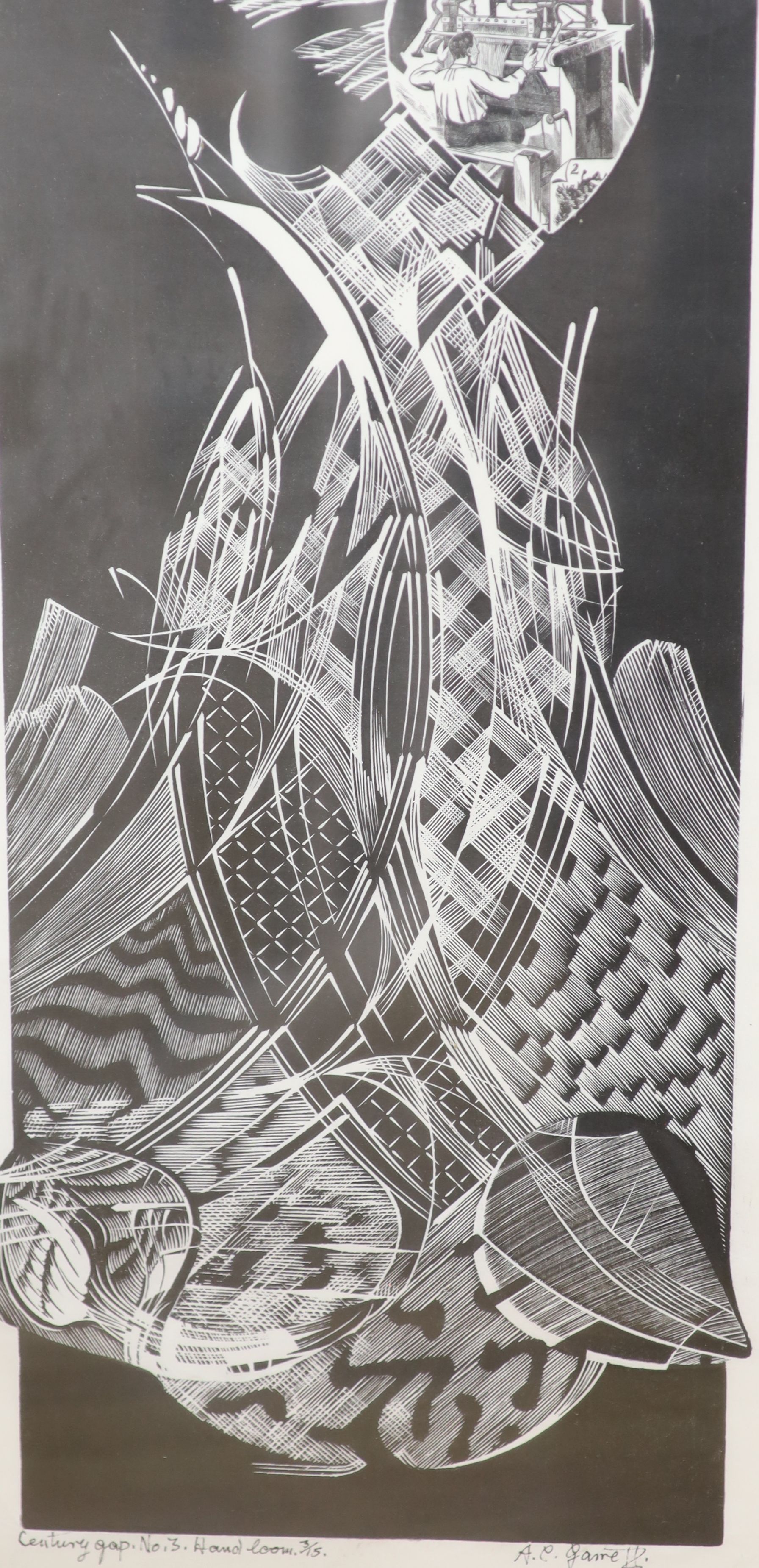 Seven assorted near contemporary wood engravings by George Tute, Monica Poole, Peter Reddick, Peter S. Smith, Claire Bulby and AC Garrett, largest 50 x 25cm